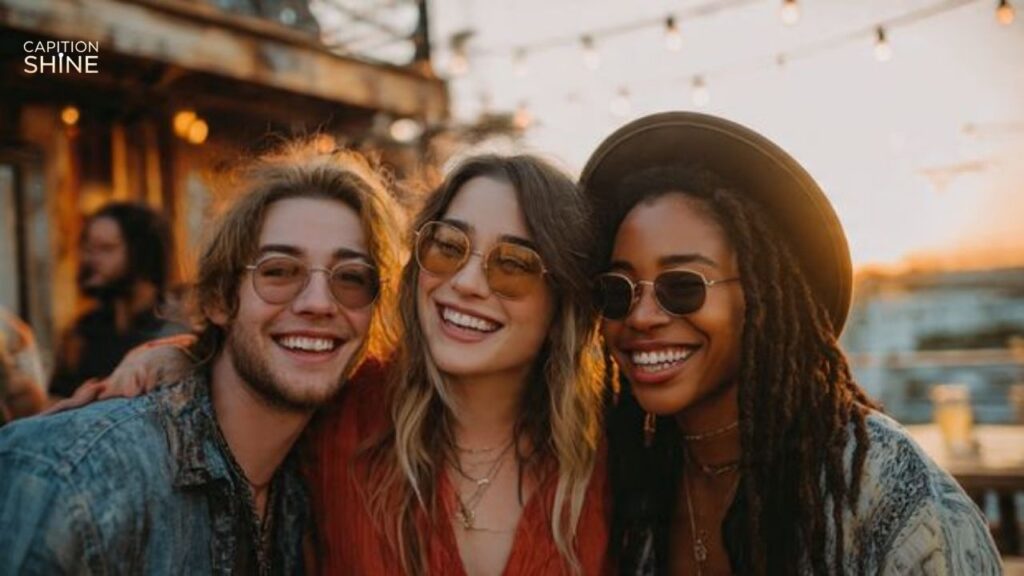 Fair Instagram Captions with Friends