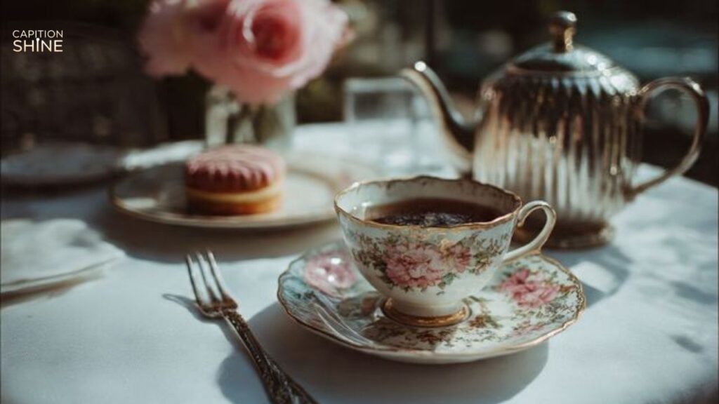 Afternoon Tea Captions for Instagram with Lyrics