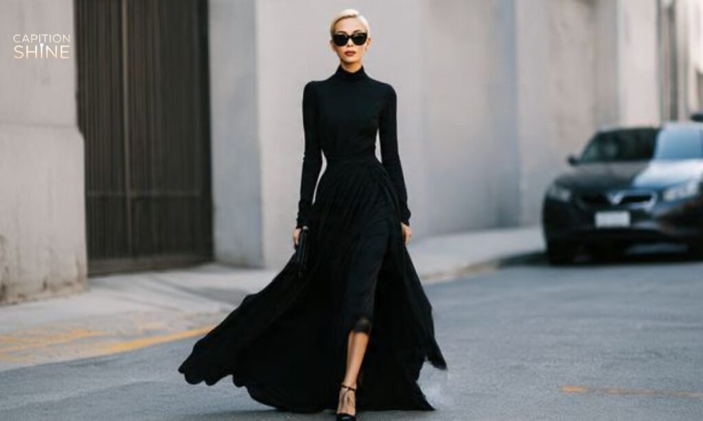 Caption For Black Dress For Every Fashion Mood