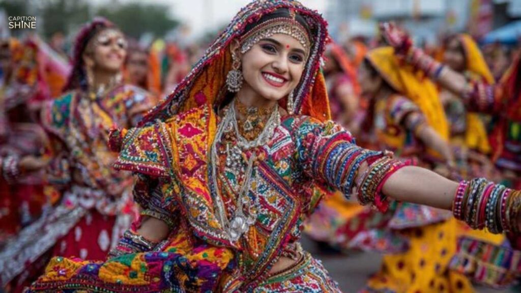 Energetic Dandiya Dance Instagram Captions