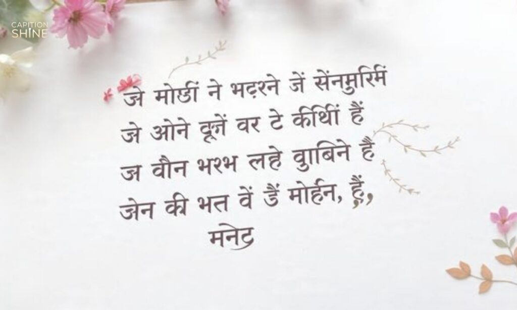 Flower Quotes in Hindi for Instagram