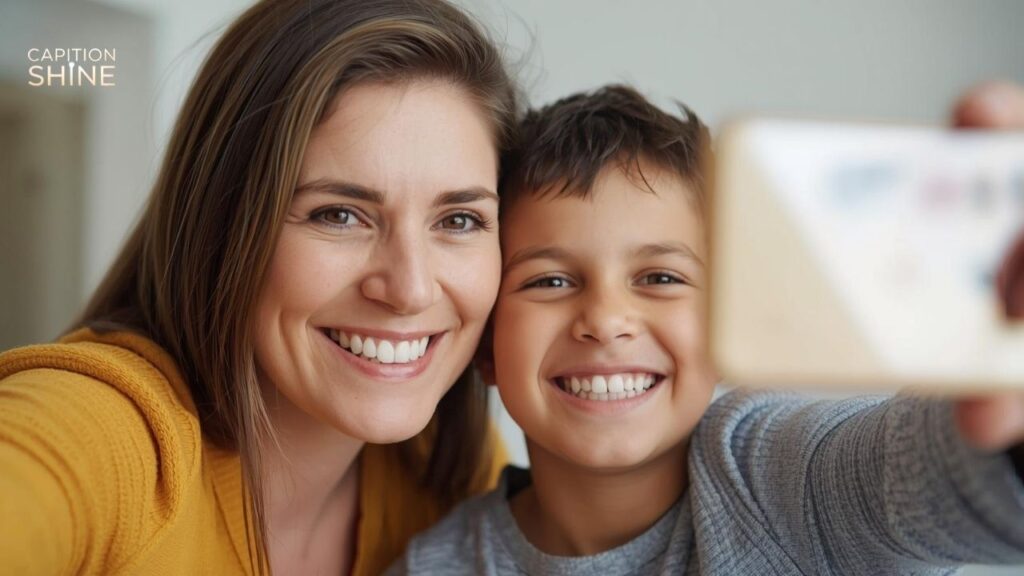 Mom-Son Selfie Captions for Instagram