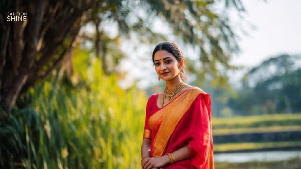 Saree Captions for Instagram in Marathi