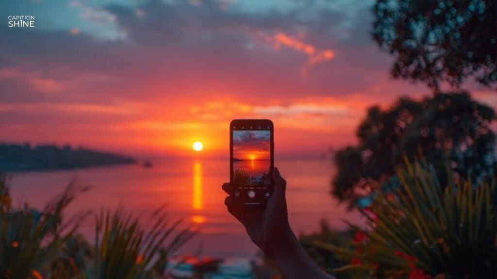 Sunset View Captions for Instagram