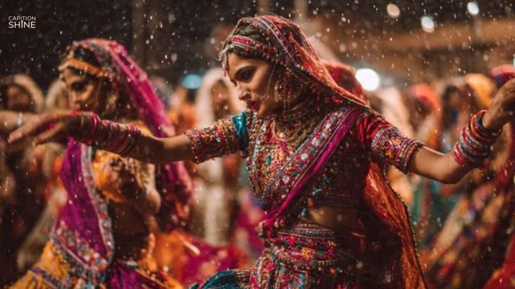 Vibrant Navratri Dandiya Captions