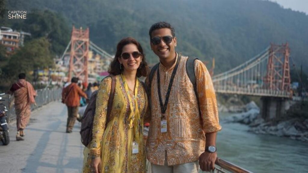 Captions Rishikesh Trip with Wife