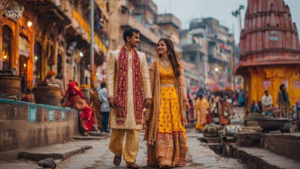 Varanasi Trip Captions for Newly Married Couple